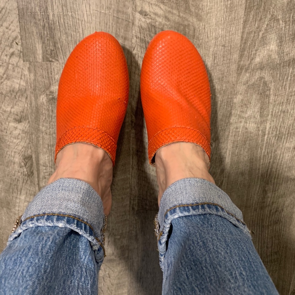 Free People Clogs-orange